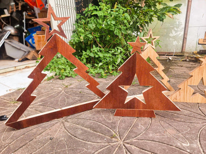 Christmas tree template with one A4-sized board - Power tools/CNC - LoyocaWorkshop