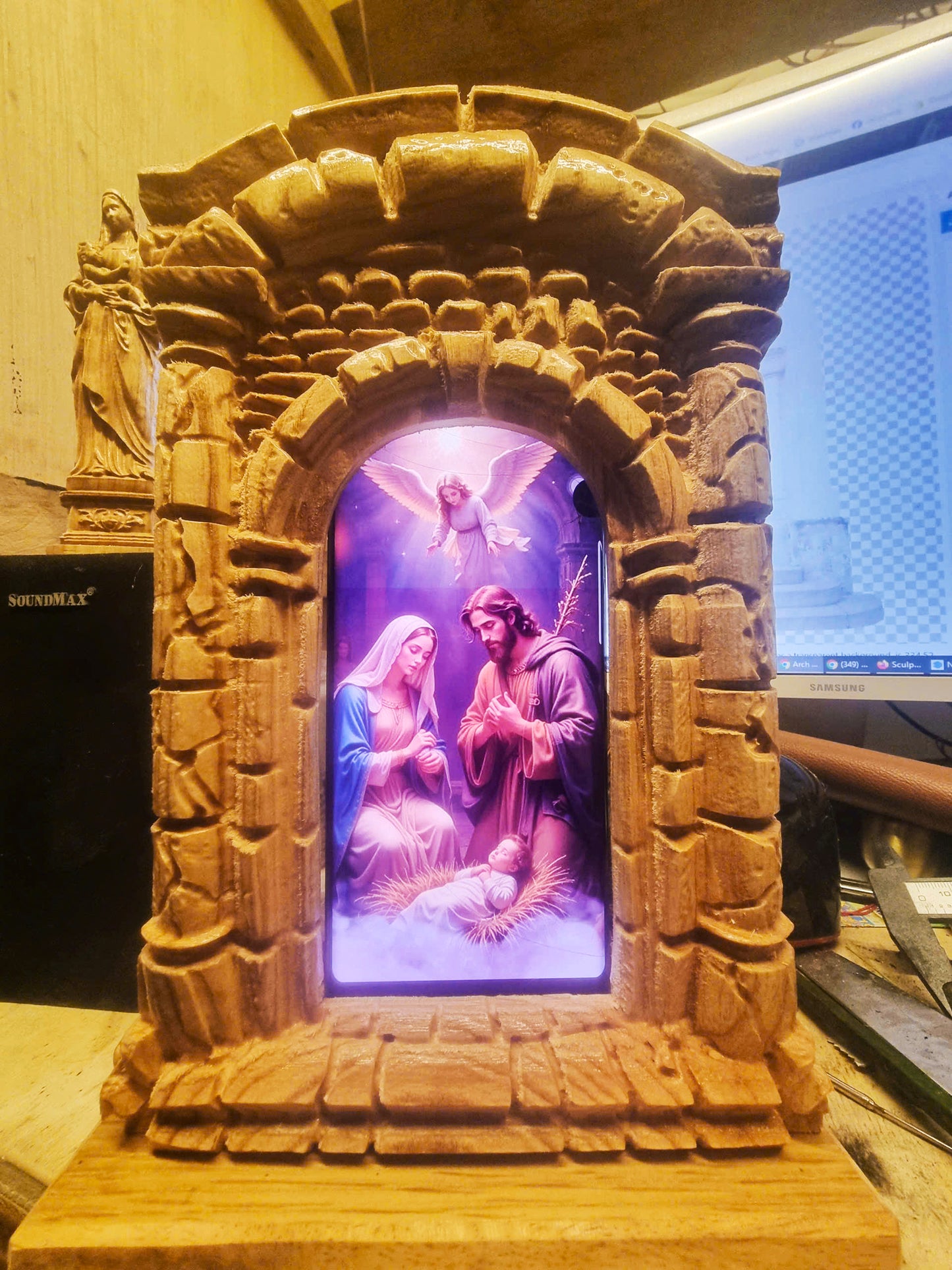 Portal gate, 3D STL Model, CNC Router Engraver, Artcam, Aspire ,3D printing