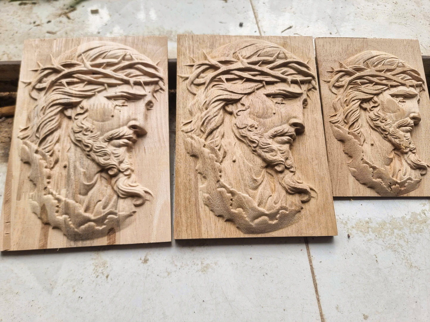 Portrait of Jesus crying, 3D STL Model, CNC Router Engraver, Artcam, Aspire ,3D printing