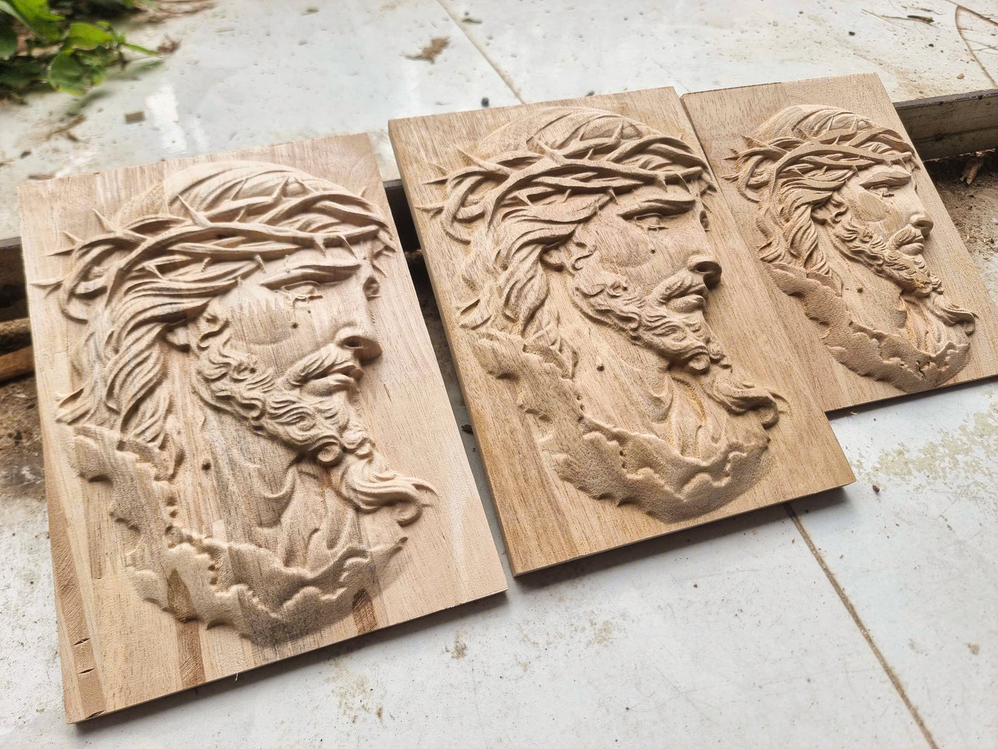 Portrait of Jesus crying, 3D STL Model, CNC Router Engraver, Artcam, Aspire ,3D printing