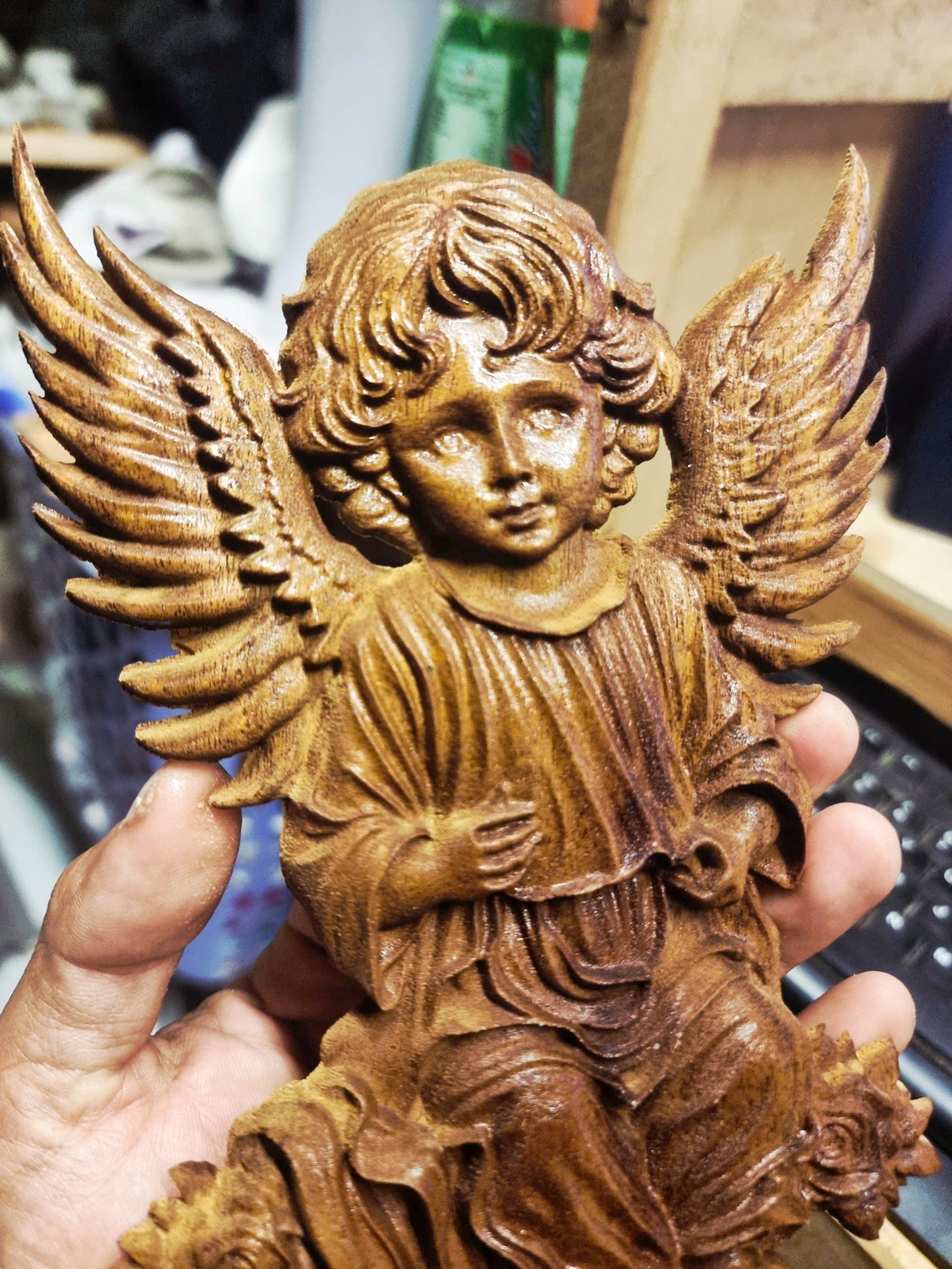 Baby angel, 3D STL Model, CNC Router Engraver, Artcam, Aspire ,3D printing