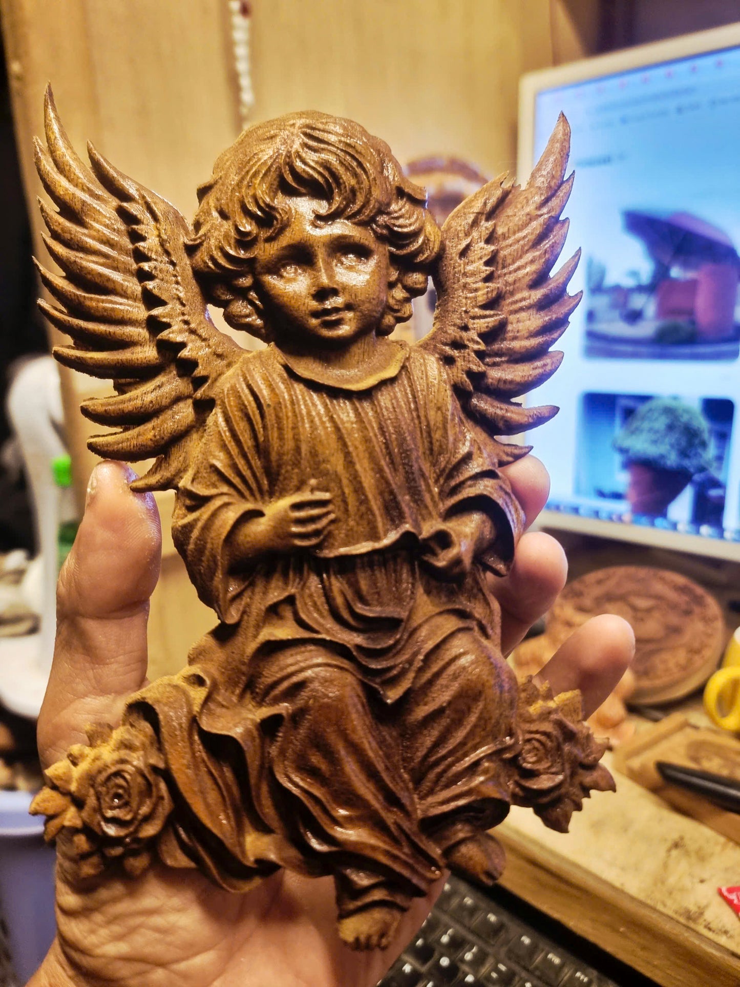 Baby angel, 3D STL Model, CNC Router Engraver, Artcam, Aspire ,3D printing