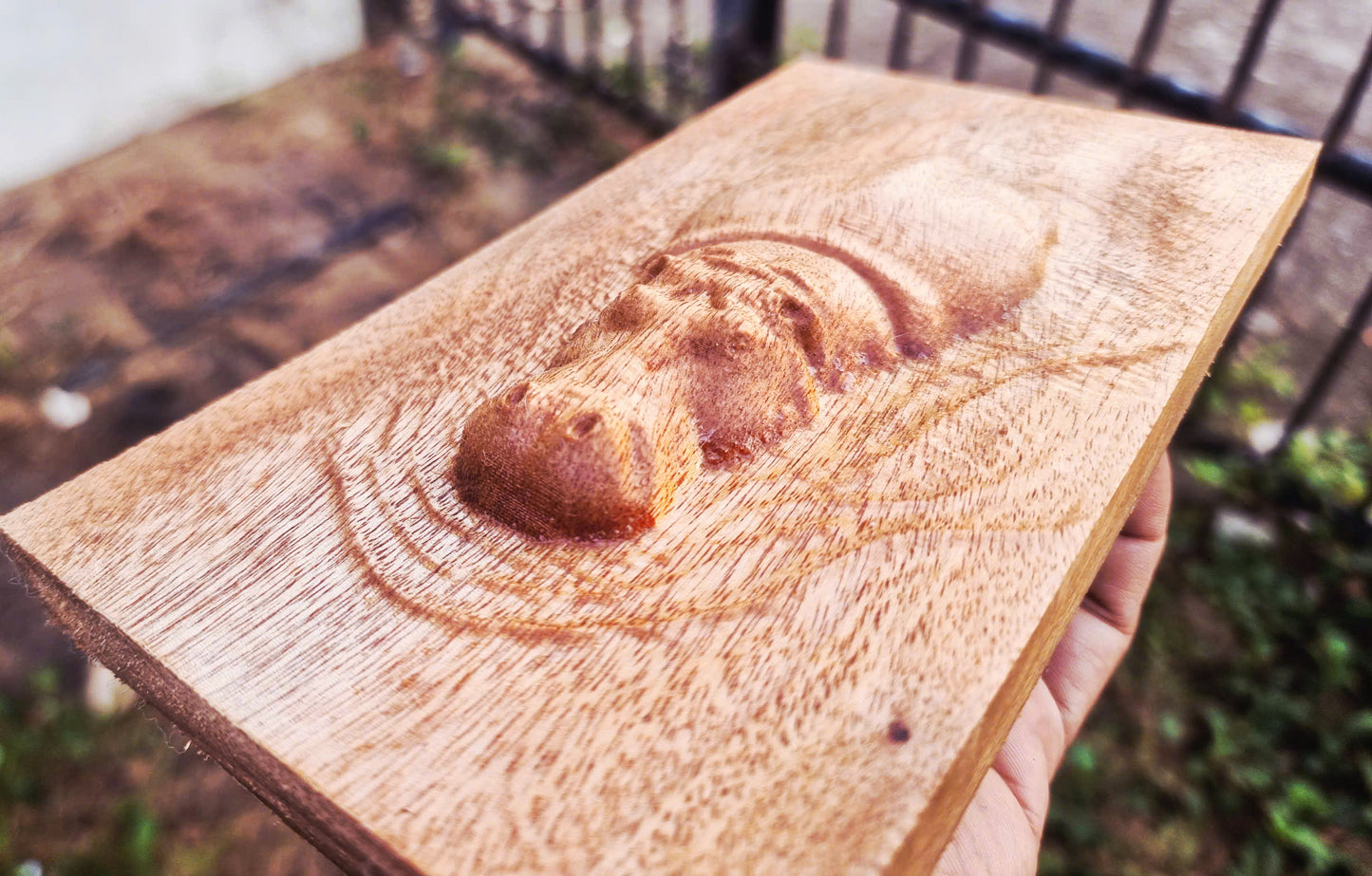 Hippo swimming, 3D STL Model, CNC Router Engraver, Artcam, Aspire ,3D printing