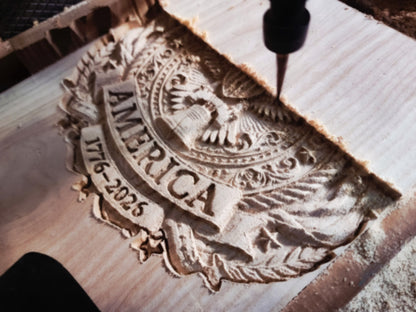 250 year anniversary carving, 3D STL Model, CNC Router Engraver, Artcam, Vectric Aspire ,Easel ,3D printing